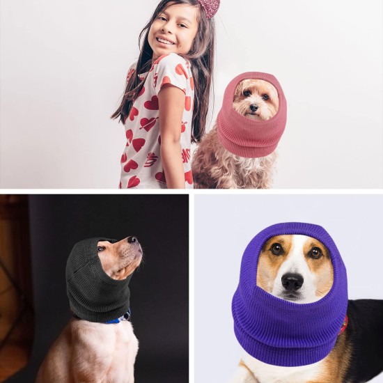 Pack of 4 Ear Protectors for Dogs, Snoods for Dogs, Cotton Material, Without Flap, Earmuffs, Soundproof Earmuffs, Dog Neck and Ear Warmers, Dog Ear Protection for Noise Reduction Pack of 4 Ear Protectors for Dogs, Snoods for Dogs, Cotton Material, Without Flap, Earmuffs, Soundproof Earmuffs, Dog Neck and Ear Warmers, Dog Ear Protection for Noise Reduction