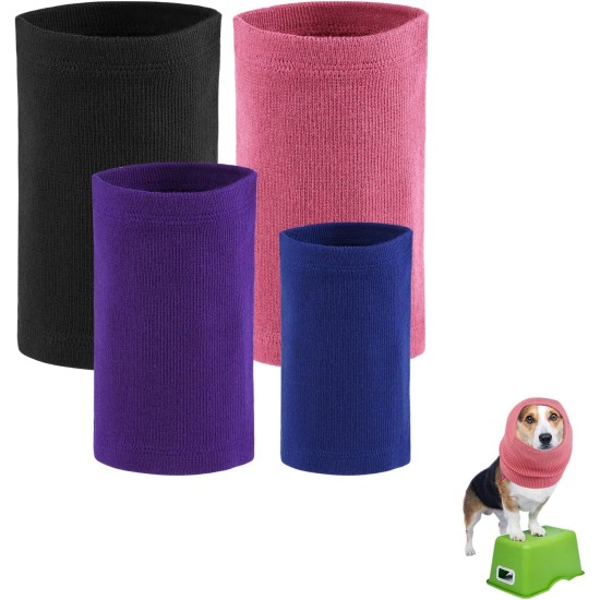 Pack of 4 Ear Protectors for Dogs, Snoods for Dogs, Cotton Material, Without Flap, Earmuffs, Soundproof Earmuffs, Dog Neck and Ear Warmers, Dog Ear Protection for Noise Reduction Pack of 4 Ear Protectors for Dogs, Snoods for Dogs, Cotton Material, Without Flap, Earmuffs, Soundproof Earmuffs, Dog Neck and Ear Warmers, Dog Ear Protection for Noise Reduction