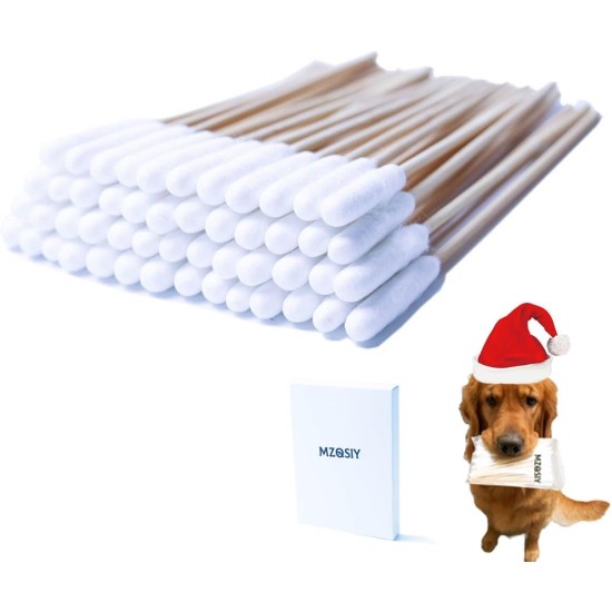 Pack of 50 Pet Dog Ear Cleaner Bamboo Cotton Buds 15.5 cm Improved Long Stick, Wax Remover, Itchy Ears, Cleaning Swabs for Cleaning Animals, Infections (Pack of 50) Pack of 50 Pet Dog Ear Cleaner Bamboo Cotton Buds 15.5 cm Improved Long Stick, Wax Remover, Itchy Ears, Cleaning Swabs for Cleaning Animals, Infections (Pack of 50)