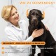 Pet Bandana, Dog Earmuffs for Dogs, Hearing Protection, for Dog Anxiety, Grooming, Earmuffs, Dog Ear Protection, Soothing (Black, L)