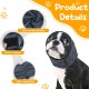 Pet Ear Flap Head Wrap, Soothing Earmuffs for Dogs, Easy to Clean Headgear for Dogs with Adjustable Self-Adhesive Tape for Dogs