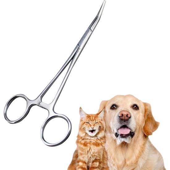 Pet Ear Hair Tweezers, Pet Hair Removal Pliers, Stainless Steel Pet Pliers, Veterinary Pliers, Hemostatic Tweezers for Pets, for Cats, Dogs, Rabbits Pet Ear Hair Tweezers, Pet Hair Removal Pliers, Stainless Steel Pet Pliers, Veterinary Pliers, Hemostatic Tweezers for Pets, for Cats, Dogs, Rabbits