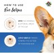 Pet Head Ear Cleaning Wipes | Fragrance Free | Cleans, Deodorises and Moisturises Ears | Helps Remove Wax | Biodegradable, Plant Based and Plastic Free | Pack of 30 Pet Head Ear Cleaning Wipes | Fragrance Free | Cleans, Deodorises and Moisturises Ears | Helps Remove Wax | Biodegradable, Plant Based and Plastic Free | Pack of 30
