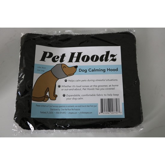 Pet Hoodz for Dogs, Anxiety, Grooming, Earmuffs, Ear Protection, Soothing, Ear Compression, Pet Hoodie, Dog Ear Wrap (Small, Black) Pet Hoodz for Dogs, Anxiety, Grooming, Earmuffs, Ear Protection, Soothing, Ear Compression, Pet Hoodie, Dog Ear Wrap (Small, Black)