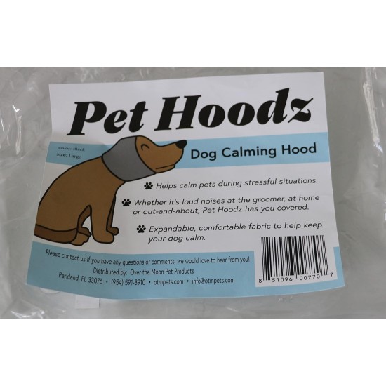 Pet Hoodz for Dogs, Anxiety, Grooming, Earmuffs, Ear Protection, Soothing, Ear Compression, Pet Hoodie, Dog Ear Wrap (Small, Black) Pet Hoodz for Dogs, Anxiety, Grooming, Earmuffs, Ear Protection, Soothing, Ear Compression, Pet Hoodie, Dog Ear Wrap (Small, Black)