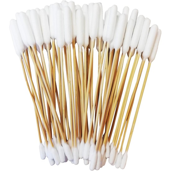 Pirbright Pet Company Extra Large Double Sided Cotton Buds for Dogs 15cm Long Bamboo Cotton Buds for Cleaning Animal Ears Pack of 50 Pirbright Pet Company Extra Large Double Sided Cotton Buds for Dogs 15cm Long Bamboo Cotton Buds for Cleaning Animal Ears Pack of 50