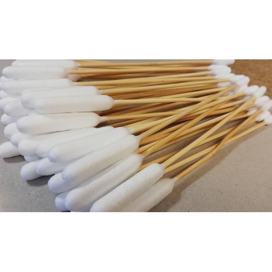 Pirbright Pet Company Extra Large Double Sided Cotton Buds for Dogs 15cm Long Bamboo Cotton Buds for Cleaning Animal Ears Pack of 50 Pirbright Pet Company Extra Large Double Sided Cotton Buds for Dogs 15cm Long Bamboo Cotton Buds for Cleaning Animal Ears Pack of 50
