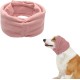 Soothing Earmuffs for Dogs, Pet Ear Flap Head Wrap, Adjustable Velcro Dog Ear Warmers for Anxiety Relief Pet (Pink, M)