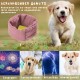 Soothing Earmuffs for Dogs, Pet Ear Flap Head Wrap, Adjustable Velcro Dog Ear Warmers for Anxiety Relief Pet (Pink, M)