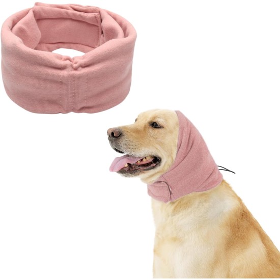 Soothing Earmuffs for Dogs, Pet Ear Flap Head Wrap, Adjustable Velcro Dog Ear Warmers for Anxiety Relief Pet (Pink, M) Soothing Earmuffs for Dogs, Pet Ear Flap Head Wrap, Adjustable Velcro Dog Ear Warmers for Anxiety Relief Pet (Pink, M)