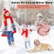 Soothing Earmuffs for Dogs, Pet Ear Flap Head Wrap, Adjustable Velcro Dog Ear Warmers for Anxiety Relief Pet (Pink, M)