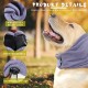 Soothing Earmuffs for Dogs, Pet Ear Flap Head Wrap, Adjustable Velcro Dog Ear Warmers for Anxiety Relief Pet (Pink, M)