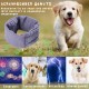 Soothing Earmuffs for Dogs, Pet Ear Flap Head Wrap, Adjustable Velcro Dog Ear Warmers for Anxiety Relief Pet (Pink, M)