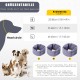 Soothing Earmuffs for Dogs, Pet Ear Flap Head Wrap, Adjustable Velcro Dog Ear Warmers for Anxiety Relief Pet (Pink, M)