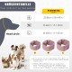 Soothing Earmuffs for Dogs, Pet Ear Flap Head Wrap, Adjustable Velcro Dog Ear Warmers for Anxiety Relief Pet (Pink, M)