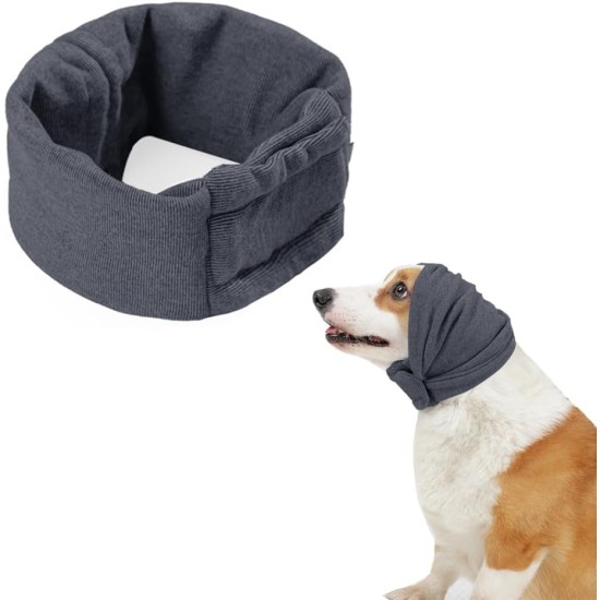 Soothing Earmuffs for Dogs, Pet Ear Flap Head Wrap, Adjustable Velcro Dog Ear Warmers for Anxiety Relief Pet (Pink, M) Soothing Earmuffs for Dogs, Pet Ear Flap Head Wrap, Adjustable Velcro Dog Ear Warmers for Anxiety Relief Pet (Pink, M)