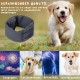 Soothing Earmuffs for Dogs, Pet Ear Flap Head Wrap, Adjustable Velcro Dog Ear Warmers for Anxiety Relief Pet (Pink, M)