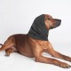 Soothing Earmuffs for Dogs Reduces Noise Hearing Protection Dog Ear Flap Head Wrap Comfortable Anxiety Resistant Winter Wash Head for Dogs for Care Bathing L (Grey)