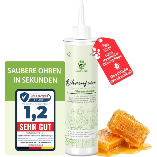 Test Resources Very Good – Ear Cleaner Dog & Cat, 100% Natural Against Inflammation, Itching, Ear Wash, Earwax Remover, Ear Cleaner for Dogs and Cats, 250 ml + New E-Book Test Resources Very Good – Ear Cleaner Dog & Cat, 100% Natural Against Inflammation, Itching, Ear Wash, Earwax Remover, Ear Cleaner for Dogs and Cats, 250 ml + New E-Book