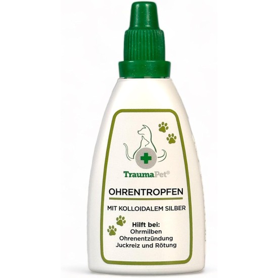 TraumaPet Ear Drops Colloidal Silver for Dogs and Cats 50 ml TraumaPet Ear Drops Colloidal Silver for Dogs and Cats 50 ml