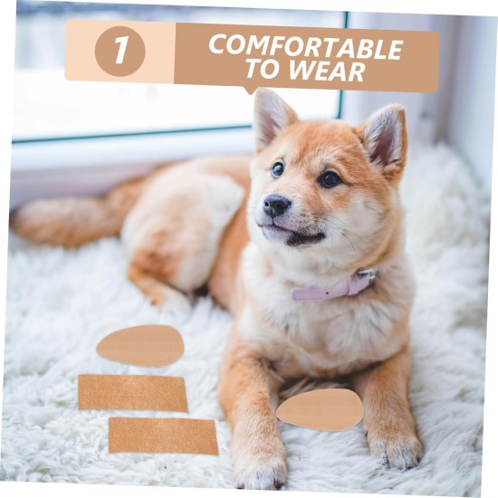 WOONEKY 1 Pair of Ear Plasters for Pets for Dog Ears for Dog Ears Sticker for Ears to Stand Up Tape for Dog Ears Correct Ear to Stand Up for Pets WOONEKY 1 Pair of Ear Plasters for Pets for Dog Ears for Dog Ears Sticker for Ears to Stand Up Tape for Dog Ears Correct Ear to Stand Up for Pets