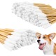 Wvu & Wvo Pack of 100 Cotton Buds for Dogs, Cotton Buds, Ear Cleaners, Ear Cleaners, Cotton Buds for Dogs, Cats, Horses, Teeth Cleaning, Ear Cleaning, 2 Sizes Wvu & Wvo Pack of 100 Cotton Buds for Dogs, Cotton Buds, Ear Cleaners, Ear Cleaners, Cotton Buds for Dogs, Cats, Horses, Teeth Cleaning, Ear Cleaning, 2 Sizes