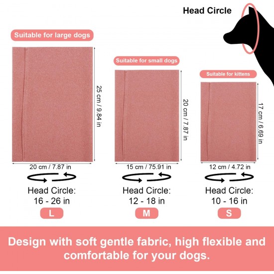 XIHIRCD Pack of 2 Dog Earmuffs, No Flaps, Ear Wraps for Dogs, Soft Dog Ear Cover, Dog Tube Scarf, Snoods for Dogs, Neck and Ear Warmers, Dog Hearing Protection from Noise (Purple and Pink, L) XIHIRCD Pack of 2 Dog Earmuffs, No Flaps, Ear Wraps for Dogs, Soft Dog Ear Cover, Dog Tube Scarf, Snoods for Dogs, Neck and Ear Warmers, Dog Hearing Protection from Noise (Purple and Pink, L)