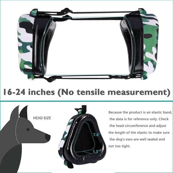 YYCFB Hearing Protection for Dogs, Dog Earmuffs Dog Noise Protection Fireworks, camouflage YYCFB Hearing Protection for Dogs, Dog Earmuffs Dog Noise Protection Fireworks, camouflage