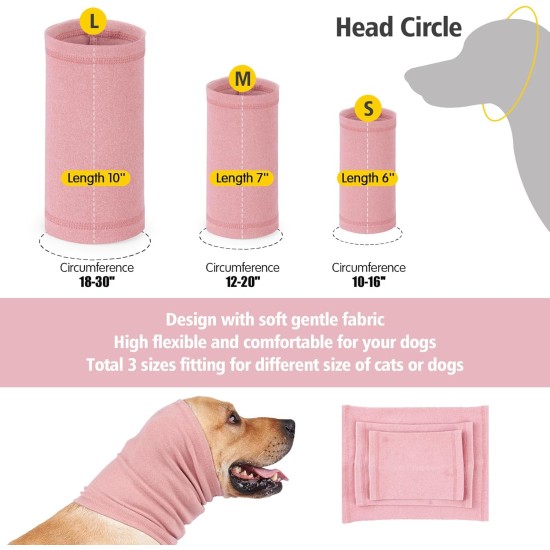 Yaopelky Calming Earmuffs for Dogs - Noise Protection, Anxiety Relief Headband, Noise Cancelling for Fireworks, Thunderstorms, Grooming Aid (Purple, S) Yaopelky Calming Earmuffs for Dogs - Noise Protection, Anxiety Relief Headband, Noise Cancelling for Fireworks, Thunderstorms, Grooming Aid (Purple, S)