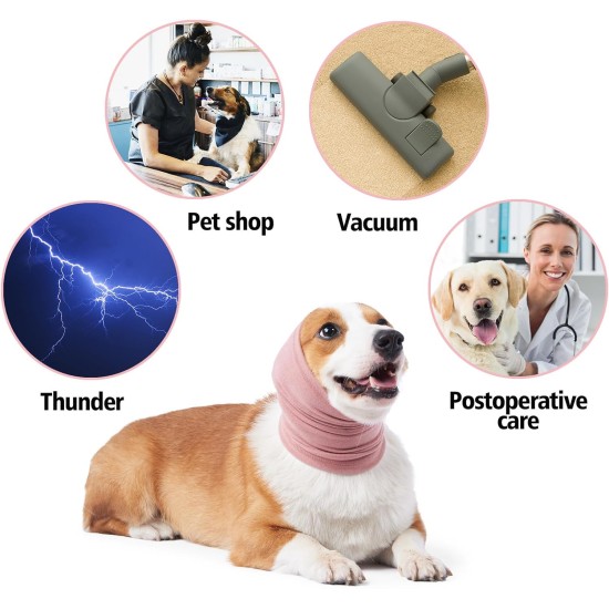 Yaopelky Calming Earmuffs for Dogs - Noise Protection, Anxiety Relief Headband, Noise Cancelling for Fireworks, Thunderstorms, Grooming Aid (Purple, S) Yaopelky Calming Earmuffs for Dogs - Noise Protection, Anxiety Relief Headband, Noise Cancelling for Fireworks, Thunderstorms, Grooming Aid (Purple, S)