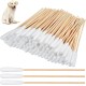 ZKSXOA 100pcs Pet Ear Cleaners Cotton Buds 6" Cotton Buds Cotton Buds for Cat Dog Ear Wax Removal ZKSXOA 100pcs Pet Ear Cleaners Cotton Buds 6" Cotton Buds Cotton Buds for Cat Dog Ear Wax Removal
