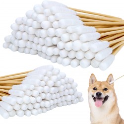 aurorayer Pack of 200 Cotton Buds for Dogs, Ear Sticks, Dogs, 2 Sizes, Ear Cleaner, Cotton Buds for Dogs, Cats, Horses, Teeth Cleaning, Ear Cleaning aurorayer Pack of 200 Cotton Buds for Dogs, Ear Sticks, Dogs, 2 Sizes, Ear Cleaner, Cotton Buds for Dogs, Cats, Horses, Teeth Cleaning, Ear Cleaning