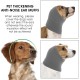 cobee Neck and Ear Warmers for Dogs, Earmuffs for Dogs for Comfort Anxiety Bathing Care Reduce Noise Neck and Ear Warmers Hood Soothing Ear Covers (Size S, Grey)