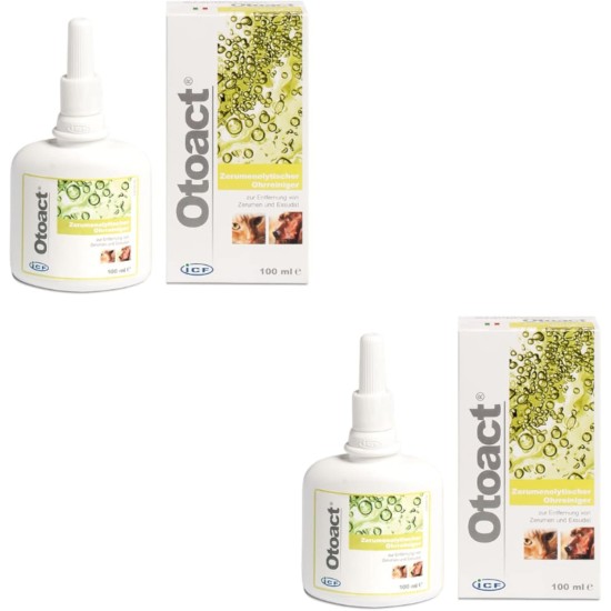 iCF Otoact Ear Cleaner for Dogs and Cats Double Pack 2 x 100 ml iCF Otoact Ear Cleaner for Dogs and Cats Double Pack 2 x 100 ml