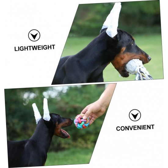 minkissy Dog Ear Support Kit 1 Set of Ear Standing Sticks for Puppy Foam Rods Adhesive Tapes for Pet Dogs Correcti minkissy Dog Ear Support Kit 1 Set of Ear Standing Sticks for Puppy Foam Rods Adhesive Tapes for Pet Dogs Correcti