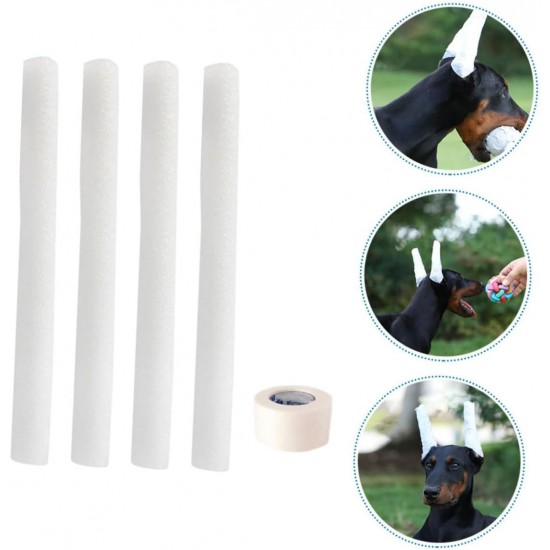 minkissy Dog Ear Support Kit 1 Set of Ear Standing Sticks for Puppy Foam Rods Adhesive Tapes for Pet Dogs Correcti minkissy Dog Ear Support Kit 1 Set of Ear Standing Sticks for Puppy Foam Rods Adhesive Tapes for Pet Dogs Correcti