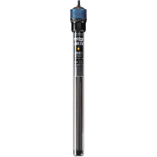Amtra Klima EVO Automatic Heater for Aquariums up to 150 Litres, Adjustable from 18 to 34 Degrees, Shatterproof Quartz Tube, with Suction Cups, Power 150 W Amtra Klima EVO Automatic Heater for Aquariums up to 150 Litres, Adjustable from 18 to 34 Degrees, Shatterproof Quartz Tube, with Suction Cups, Power 150 W