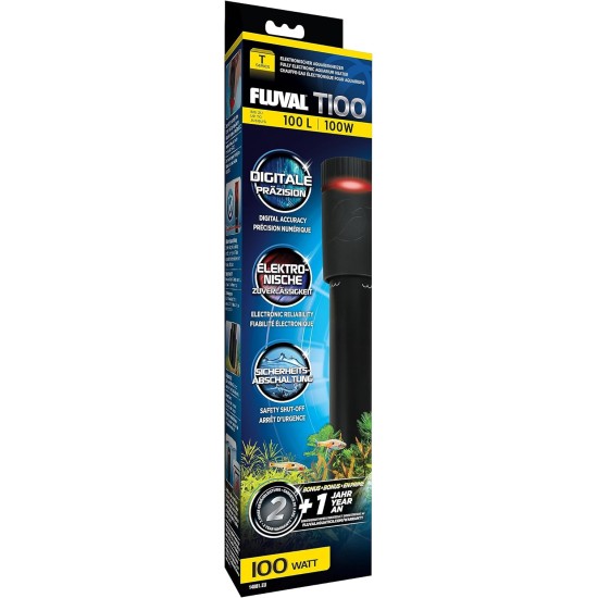 FLUVAL T100 Submersible Electronic Aquarium Heater for Aquariums up to 100L FLUVAL T100 Submersible Electronic Aquarium Heater for Aquariums up to 100L
