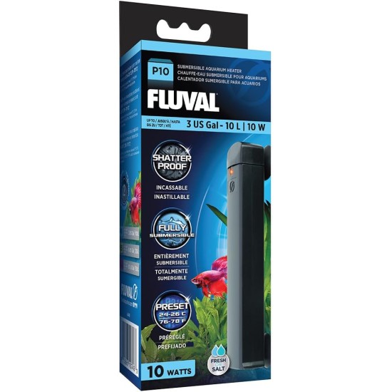Fluval Aquarium Heater P25, Completely Submersible Aquarium Heater for Aquariums up to 25 L, 25 W Fluval Aquarium Heater P25, Completely Submersible Aquarium Heater for Aquariums up to 25 L, 25 W