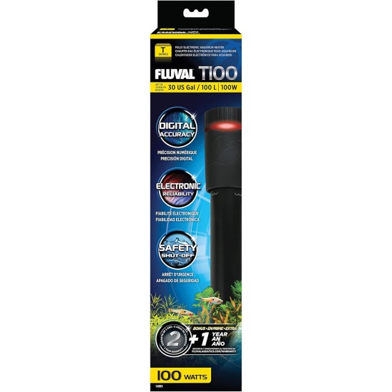Fluval T150 Fully Electronic Heater for Freshwater Aquariums up to 45 Gal, 14882 Fluval T150 Fully Electronic Heater for Freshwater Aquariums up to 45 Gal, 14882