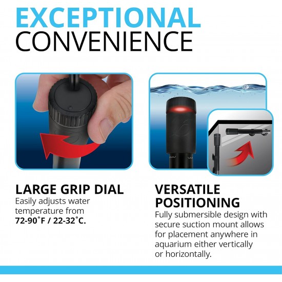Fluval T50 Fully Electronic Heater for Freshwater Aquariums up to 15 Litres Fluval T50 Fully Electronic Heater for Freshwater Aquariums up to 15 Litres