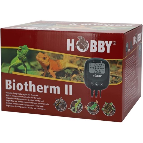 Hobby Biotherm II 10882 Digital Heating and Cooling Control Unit with Night Lowering 2 Slots for Aquariums and Terrariums Hobby Biotherm II 10882 Digital Heating and Cooling Control Unit with Night Lowering 2 Slots for Aquariums and Terrariums