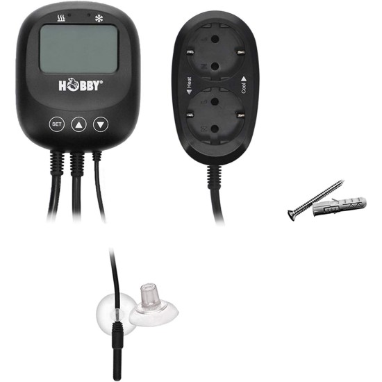 Hobby Biotherm II 10882 Digital Heating and Cooling Control Unit with Night Lowering 2 Slots for Aquariums and Terrariums Hobby Biotherm II 10882 Digital Heating and Cooling Control Unit with Night Lowering 2 Slots for Aquariums and Terrariums