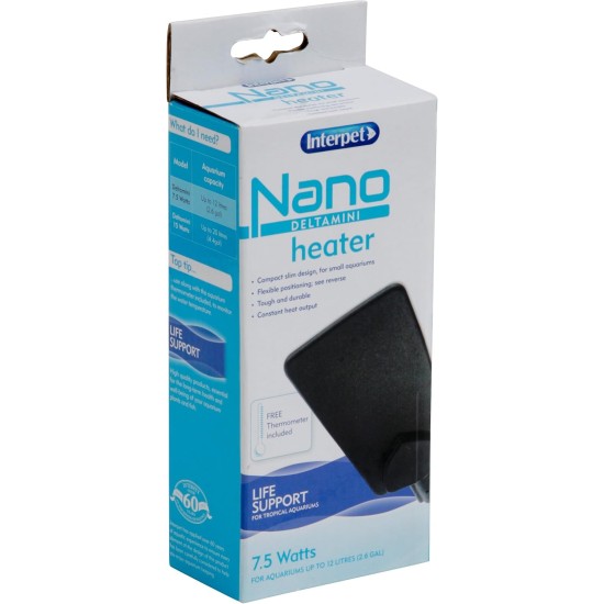 Interpet Delta Mini Nano Aquarium Heater 15 W - For up to 20 Litre Aquariums Interpet Delta Mini Nano Aquarium Heater 15 W - For up to 20 Litre Aquariums