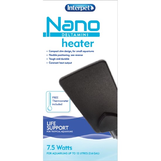 Interpet Delta Mini Nano Aquarium Heater 15 W - For up to 20 Litre Aquariums Interpet Delta Mini Nano Aquarium Heater 15 W - For up to 20 Litre Aquariums