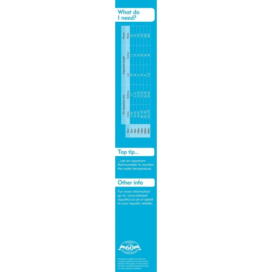 Interpet Deltatherm Aquarium Heater, Suitable for Heating Tropical Aquariums, 200 Watt Model, Suitable for Aquariums up to 200 Litres Interpet Deltatherm Aquarium Heater, Suitable for Heating Tropical Aquariums, 200 Watt Model, Suitable for Aquariums up to 200 Litres
