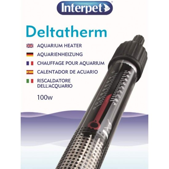 Interpet Deltatherm Aquarium Heater, Suitable for Heating Tropical Aquariums, 200 Watt Model, Suitable for Aquariums up to 200 Litres Interpet Deltatherm Aquarium Heater, Suitable for Heating Tropical Aquariums, 200 Watt Model, Suitable for Aquariums up to 200 Litres