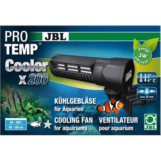 JBL PROTEMP Cooler x200 Cooling Fan for Aquariums from 60 - 200 L, Freshwater and Saltwater JBL PROTEMP Cooler x200 Cooling Fan for Aquariums from 60 - 200 L, Freshwater and Saltwater