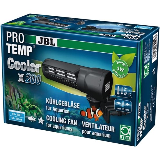 JBL PROTEMP Cooler x200 Cooling Fan for Aquariums from 60 - 200 L, Freshwater and Saltwater