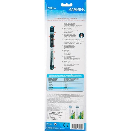Marina Submersible Pre-Set Heater, 50 W Marina Submersible Pre-Set Heater, 50 W